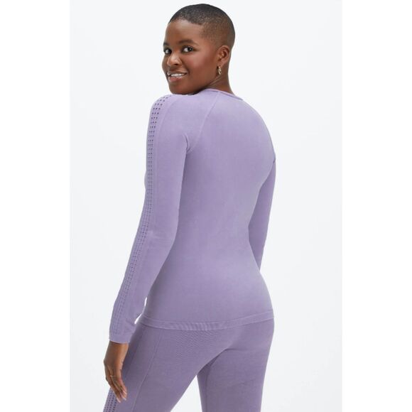 Fabletics Washed Violetta Sync Seamless Long-Sleeve Tight Compression Top Sz M - Picture 7 of 7